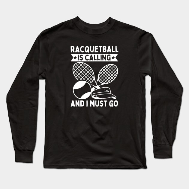 Racquetball Funny Long Sleeve T-Shirt by footballomatic
